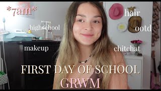 FIRST DAY OF SCHOOL GRWM junior year 🕒 [upl. by Henig]