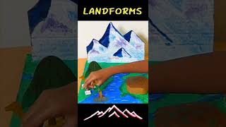 Landforms 3D Model  Indian Landforms project  Easy to make Landform of Earth school project [upl. by Tyrone485]