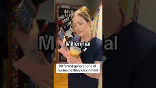 RN nurse generationsofnurses millennial genz nursesoftiktok nurselifern [upl. by Eneleahs751]