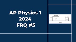 2024 AP Physics 1 Free Response 5 [upl. by Laband]