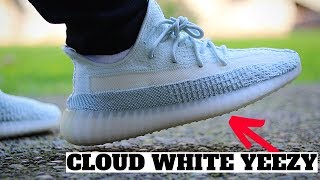 WORTH BUYING adidas YEEZY BOOST 350 V2 CLOUD WHITE Review amp ON FEET [upl. by Deva]