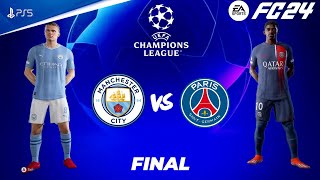 FC 24  Man City vs PSG  UEFA Champions League 2425 Final Match  PS5™ 4K60 [upl. by Nicky]