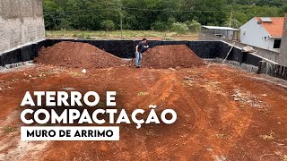 OLHA como fizemos o ATERRO do MURO DE ARRIMO [upl. by Pauwles]