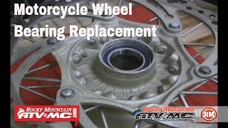 How To Replace Motorcycle Wheel Bearings [upl. by Seaddon]