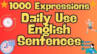 Learn Daily Use English Sentences I I English Speaking Practice Daily Use Sentences [upl. by Hachman]