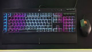 CORSAIR  K55 RGB PRO  GAMING KEYBORD [upl. by Nagaer]