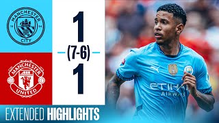 HIGHLIGHTS  City beat United 76 on penalties  Community Shield 2024 [upl. by Aileen279]