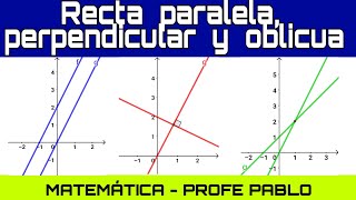 Rectas paralelas perpendiculares y oblicuas [upl. by Amery601]