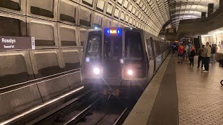 WMATA Metrorail 2006 Alstom 6000 series Railcars 6160 on the Blue Line 🔵 [upl. by Leora]