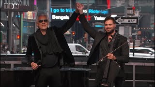 Andrea Bocelli and HAUSER  Melodramma LIVE from Times Square New York [upl. by Pufahl]