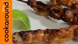 Satay di pollo  Ricetta cucina orientale [upl. by Nerak]