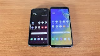 Galaxy S9 Android 90 Pie Vs Galaxy A9 2018 Speed Test [upl. by Player]