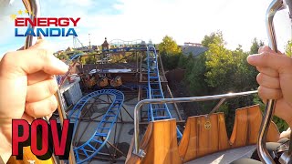 Viking Roller Coaster POV  Energylandia [upl. by Ahsot]