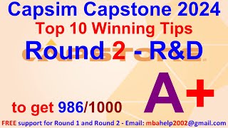 How to win CAPSIM top results 995 Round 1 to 8 answers Capsim 2024 guide Round 2 RD [upl. by Anivid]