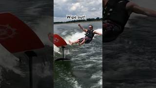 Surf foil wipe out This is why I wear a helmet Lake Lure amp Lake Norman Hyperlite [upl. by Suanne]