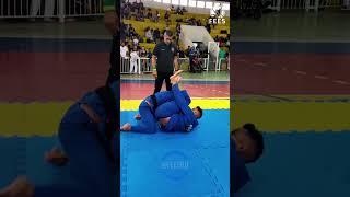 FAIXA PRETA  FINALIZOU NO TRIÂNGULO 🔺️ VOADOR jiujitsu [upl. by Burton]