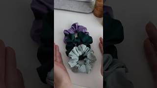 Cute Scrunchies in No Time ✨ diyscrunchie sewingforbeginners sewingtutorial diy [upl. by Inaffets166]