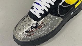 Nike x Louis Vuitton Chrome Toe Air Force 1 Review [upl. by Lyndsay]