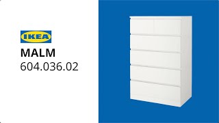 IKEA MALM Chest of 6 drawers assembly instructions [upl. by Jaclin]