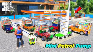 Franklin amp Shinchan Make Mini Petrol Pump For Mini RC DJ Cars in GTA 5  JNK GAMER [upl. by Aydidey]