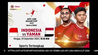 INDONESIA VS YAMAN FREE LIVE [upl. by Oirram]