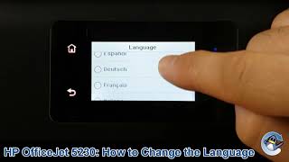 HP OfficeJet 5230 How to Change the Selected Language [upl. by Stanwinn]