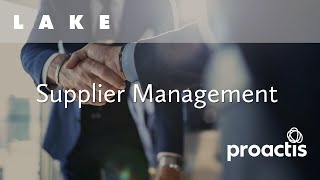 Proactis Supplier Relationship Management [upl. by Cornelius]