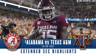 1 Alabama Vs Texas AampM Extended Highlights  CBS Sports HQ [upl. by Cahra424]