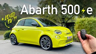 2024 Abarth 500e 155 hp  LOUDEST EV ever [upl. by Ecerahc]