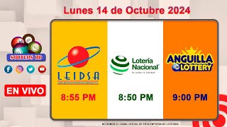 Lotería Nacional LEIDSA y Anguilla Lottery en Vivo 📺│Lunes 14 de Octubre 2024  855 PM [upl. by Dugas]