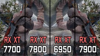 RX 7700 XT vs RX 7800 XT vs RX 6950 XT vs RX 7900 XT  Test at 1080p 1440p 2160p resolutions [upl. by Maidie]