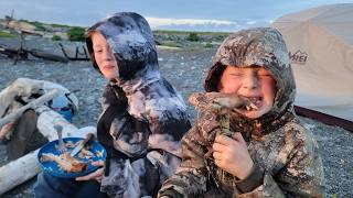 3 Days Camping Hunting amp Fishing on Remote Island in Alaska [upl. by Luhem]