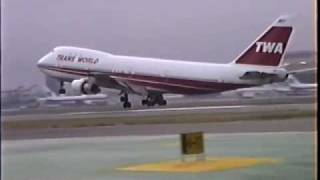 TWA 747100 727200 amp L1011 Landing at LAX [upl. by Crary]