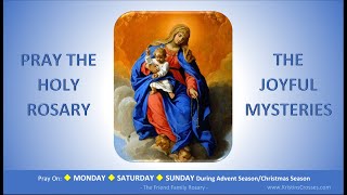 Pray the Holy Rosary The Joyful Mysteries Monday Saturday SundayAdventChristmas [upl. by Boesch]