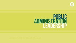 Public Administration Leadership [upl. by Patton]