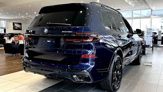 2024 BMW X7 xDrive40i M Sport in Tanzanite Blue  Interior and Exterior Review 4K [upl. by Mighell]