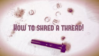 How to shred a thread KZ750E1 Rebuild 24 [upl. by Nagaem]