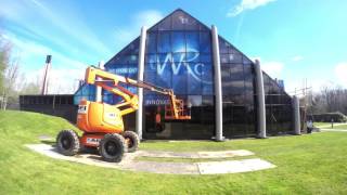 Create visual impact with Contra Vision® Perforated Window Film  WRC Plc Building Wrap [upl. by Eemla]