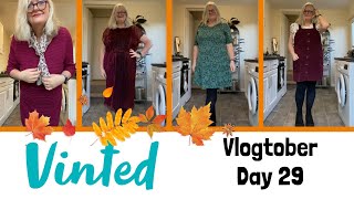 Vinted plussized preloved fashion haul size 22 Vlogtober Day 29 fashion clothing recycle [upl. by Talanta243]