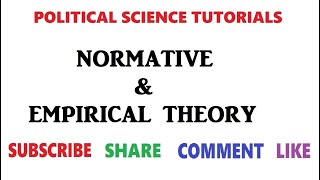 Normative amp Empirical political theory [upl. by Wivinah]