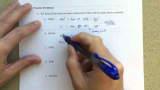 General Chemistry III  AcidBase Properties of Salts [upl. by Mireille]