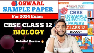 Oswaal Sample Paper Class 12 Biology for 2024 exam  Best Sample Paper book for class 12 2024 [upl. by Richarda]