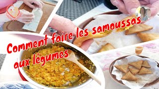 Réussir Et Rouler Simplement Le Samoussas Aux Légumes [upl. by Apollus]