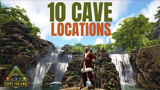 Lost Island Cave Locations  Base Spots  ARK  ARK Survival Evolved [upl. by Pearse]