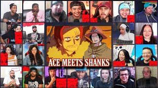 Ace Meets Shanks Reaction Mashup  One Piece Episode 461 [upl. by Nennahs122]