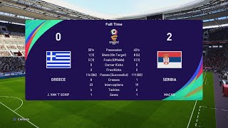 Greece vs Serbia european qualifiers master league Season 20245 53 [upl. by Aliakam]