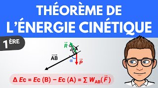 Théorème de lénergie cinétique ✏️ Exercice  1ère  Physique [upl. by Ennywg388]