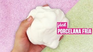 Como hacer Porcelana Fría casera RECETA FÁCIL  Cold porcelain recipe ✂️ Craftingeek [upl. by Eittak]