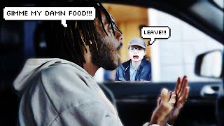 DISRESPECTFUL DRIVETHRU PRANK in DETROITS MOST SAFEST HOODS [upl. by Raseta]