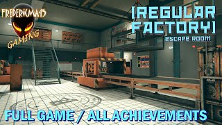 Regular Factory Escape Room FULL GAME Walkthrough  ALL ACHIEVEMENTS Soluce [upl. by Ysac]